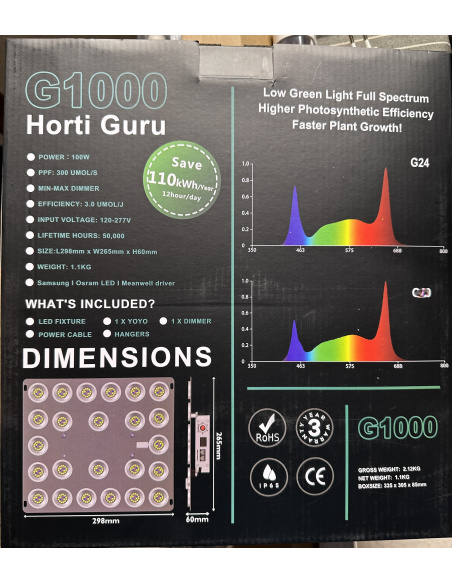 Koray G1000-G19 quantum board 3 umol/j - pur flo