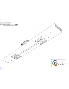 Lampe LED V6.3C Pure Croissance 40cm 40W 2 spots avec alim.
