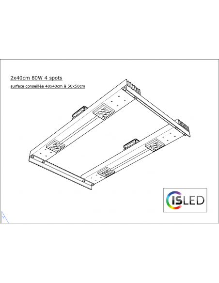 Lampe LED V6.4PF 75W 24V 4 spots