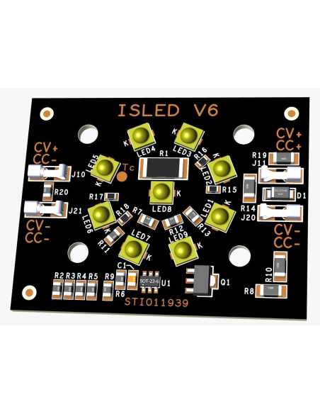 Carte V6.4PF 9 LEDs 130° 23,9V 20W 750mA