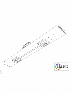 Rail LED V6.3C Pure Croissance 40cm 40W 24V 2 spots sans...