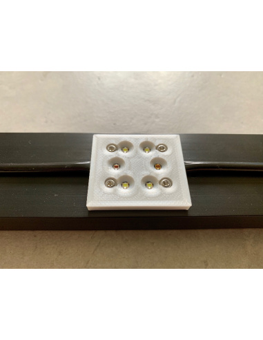 Lampe 2x2 spots passif 2x40cm 40W V5Tc 5000K...
