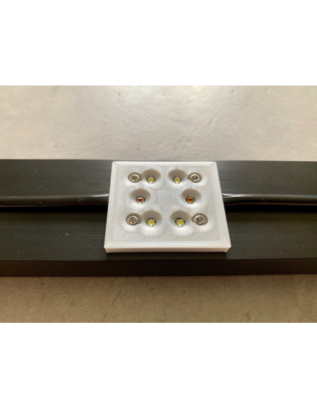 Lampe 2x2 spots passif 2x40cm 40W V5Tc 5000K Rsp0a Nichia